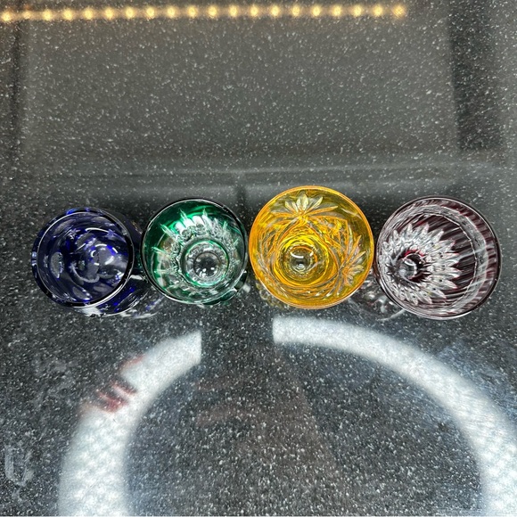 Faberge Multicolor Crystal Shot Glass Set - Picture 2 of 14